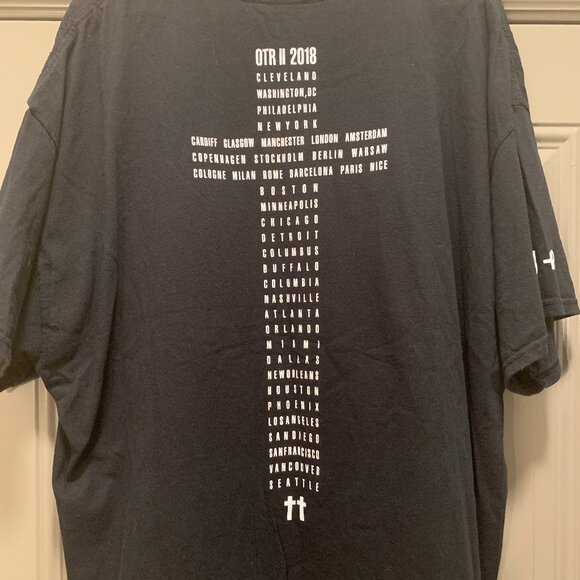 Beyonce Jay-Z Men's Black On The Run OTR II 2018 Tour T-Shirt Size XXX-Large EUC - Picture 4 of 5